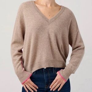 Lisa Todd V Neck Merino Wool and Cashmere Sweater